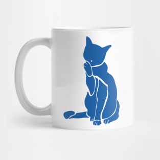 Matisse's Cat Var 1. in Blue Mug